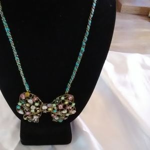 Betsey Johnson Bow necklace